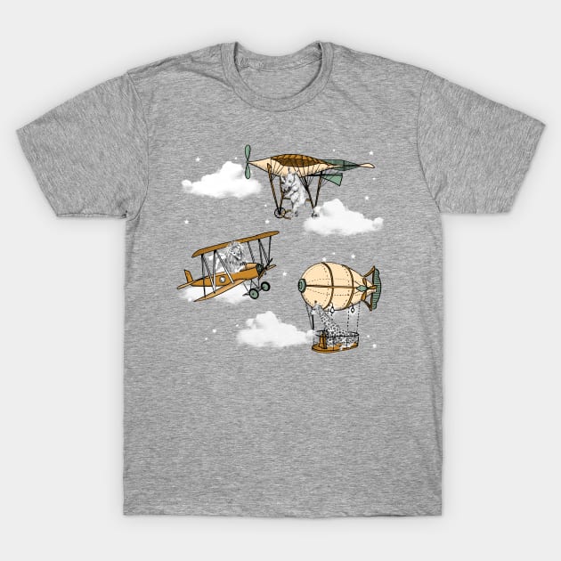 Vintage plane safari T-Shirt by Petit Faon Prints